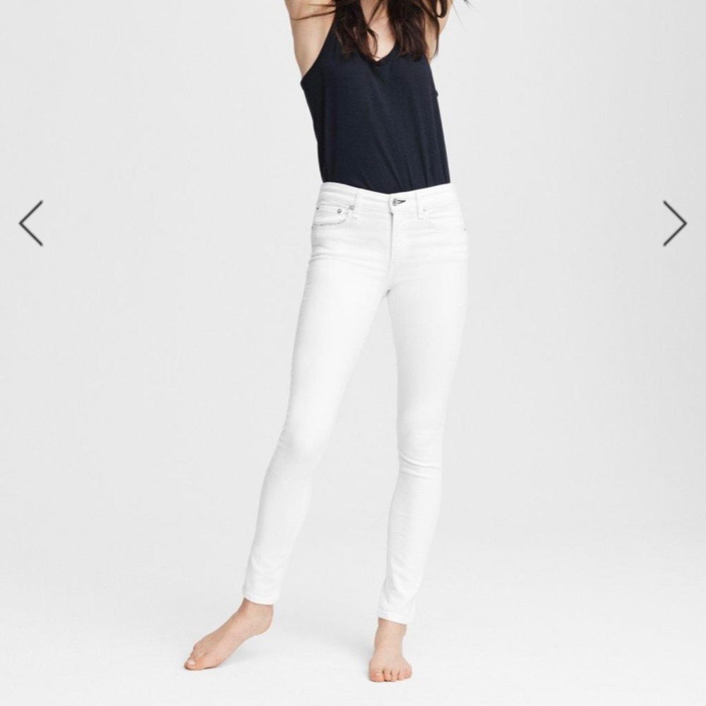 Rag & Bone Skinny White Jeans